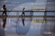 Grade II listed 163 year old Southport pier the oldest iron and the second longest pier in the UK.