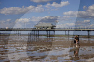 Grade II listed 163 year old Southport pier the oldest iron and the second longest pier in the UK.