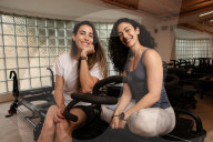 Nour Abuhamdan and Mona Halawi Co-founders of the MAD Lagree Studio.
