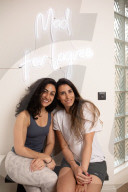 Nour Abuhamdan and Mona Halawi Co-founders of the MAD Lagree Studio.