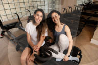 Nour Abuhamdan and Mona Halawi Co-founders of the MAD Lagree Studio.