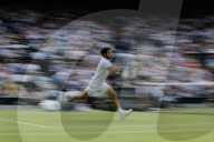 Wimbledon 2023 men's singles final in London, UK.