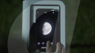 Gadget turns smart phone into a powerful telescope.               