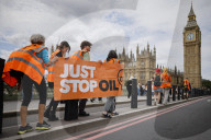 Just Stop Oil protest in London, UK.