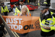 Just Stop Oil protest in London, UK.