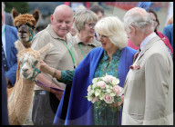 The King and Queen visit Brecon in Wales