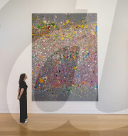 Phillips exhibition - Where the Land Meets the Sea - Damien Hirst at Phillips auction House, London, UK.