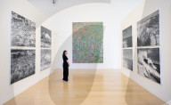 Phillips exhibition - Where the Land Meets the Sea - Damien Hirst at Phillips auction House, London, UK.