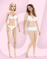 Barbie as a real woman in fight against eating disorders.           