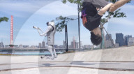 Robot dog is an acrobatic pet.                          