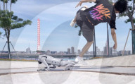 Robot dog is an acrobatic pet.                          