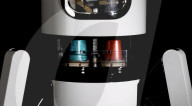 High tech coffee capsule machine has out of this world inspiration.                      