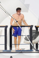 Leonardo DiCaprio and Tobey Maguire in St Tropez