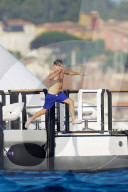 Leonardo DiCaprio and Tobey Maguire in St Tropez