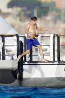 Leonardo DiCaprio and Tobey Maguire in St Tropez