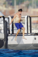 Leonardo DiCaprio and Tobey Maguire in St Tropez