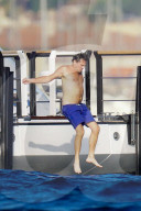 Leonardo DiCaprio and Tobey Maguire in St Tropez