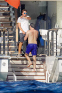 Leonardo DiCaprio and Tobey Maguire in St Tropez