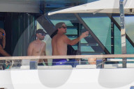 Leonardo DiCaprio and Tobey Maguire in St Tropez