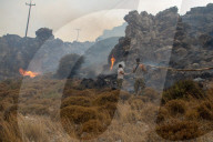 Wildfire rages across Greece's Rhodes island