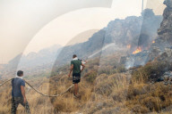 Wildfire rages across Greece's Rhodes island