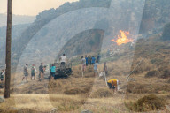 Wildfire rages across Greece's Rhodes island