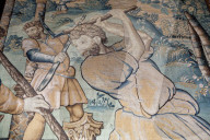 Restoration of 16th-century Derbyshire tapestries ends after 24 years at Hardwick Hall