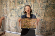 Restoration of 16th-century Derbyshire tapestries ends after 24 years at Hardwick Hall