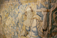 Restoration of 16th-century Derbyshire tapestries ends after 24 years at Hardwick Hall