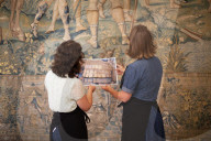 Restoration of 16th-century Derbyshire tapestries ends after 24 years at Hardwick Hall