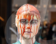 PETA protest outside Hermes, New Bond Street, London, UK