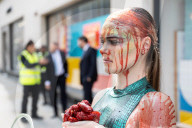 PETA protest outside Hermes, New Bond Street, London, UK