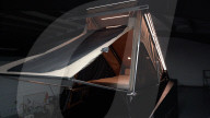 Flat bed accessory makes Musk Cybertruck ia mobile home.                                