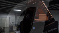 Flat bed accessory makes Musk Cybertruck ia mobile home.                                