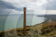 Mystery Totem Pole in Capel-Le-Ferne