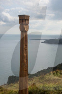 Mystery Totem Pole in Capel-Le-Ferne
