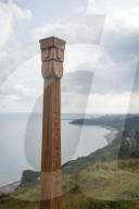 Mystery Totem Pole in Capel-Le-Ferne