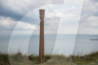 Mystery Totem Pole in Capel-Le-Ferne