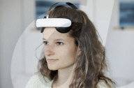 At home headset for combatting depression