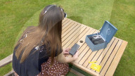 At home headset for combatting depression