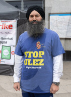 Prabhdeep Singh week long hunger strike over ULEZ expansion scheme 