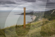 Mystery Sculpture Appears On Kent Cliff Top 
