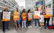 Striking junior Doctors on the BMA (British Medical Association) picket line outside St. Thomas’s Hospital, London, Great Britain 
11th August 2023.