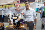 The Prime Minister visits the Great British Beer Festival in London, UK.