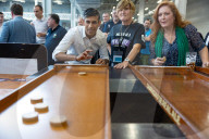 The Prime Minister visits the Great British Beer Festival in London, UK.
