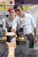 The Prime Minister visits the Great British Beer Festival in London, UK.