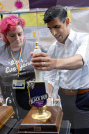 The Prime Minister visits the Great British Beer Festival in London, UK.