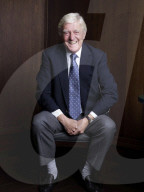 Michael Parkinson photographed at The Ivy in London