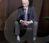 Michael Parkinson photographed at The Ivy in London
