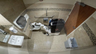 Autonomous toilet cleaning robot